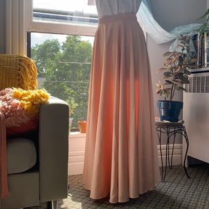 Floor Length Satin Skirt